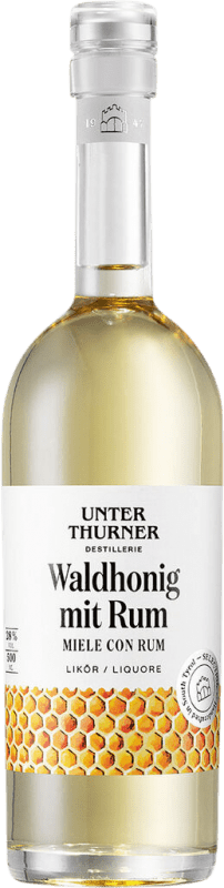58,95 € Spedizione Gratuita | Liquori Unterthurner Waldhonig Bottiglia Medium 50 cl Honig — Miele, Rum