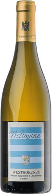 36,95 € Envío gratis | Vino Blanco Wittmann Westhofener Weisser Burgunder & Chardonnay Trocken — Seco Q.b.A. Rheinhessen Wittmann Westhofener Weisser Burgunder & Chardonnay Trocken — Seco