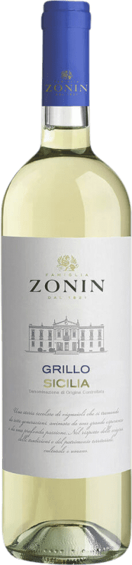 6,95 € Spedizione Gratuita | Vino Bianco Zonin D.O.C. Sicilia