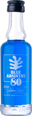 2,95 € | Absinth Antonio Nadal 80º Blue — Blau Spanien Miniaturflasche 4 cl