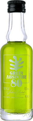 アブサン Antonio Nadal 80º Green — 緑 ミニチュアボトル 4 cl