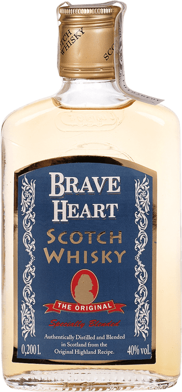 Бесплатная доставка | Купажированный виски Brave Heart Испания Фляжка 20 cl
