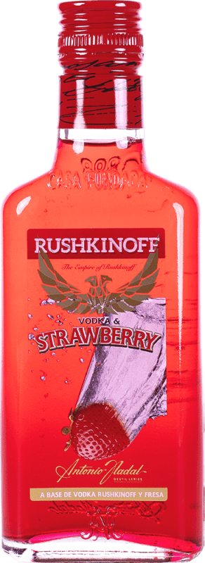 免费送货 | 伏特加 Antonio Nadal Rushkinoff 西班牙 小扁瓶 20 cl Fresa — 草莓