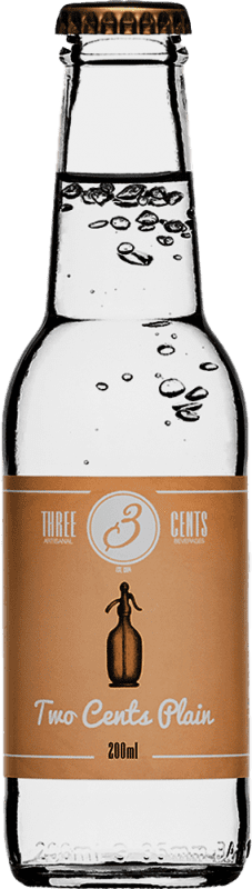 69,95 € Envio grátis | Caixa de 24 unidades Mixer Coca-Cola Three Cents Two Cents Plain Garrafinha 20 cl Soda — Refrigerante