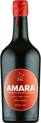 Free Shipping | Amaro Amara Sicily Italy Medium Bottle 50 cl Arancia Rossa — Blood Orange