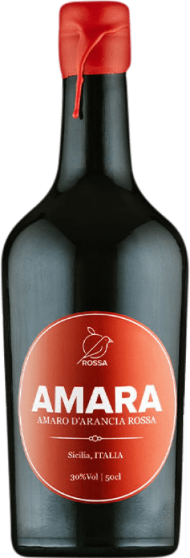 送料無料 | アマーロ Amara シチリア島 イタリア ミディアムボトル 50 cl Arancia Rossa — ブラッドオレンジ