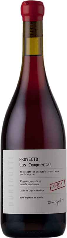 Free Shipping | Red Wine Durigutti Proyecto Las Compuertas Criolla Chica D.O.C. Luján de Cuyo Luján de Cuyo Spain Listán 75 cl