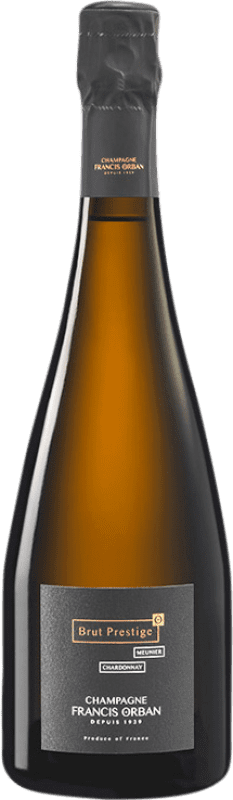 63,95 € | Белое игристое вино Francis Orban Brut — брют Prestige — Престиж A.O.C. Champagne шампанское Франция Chardonnay — Шардоне, Pinot Meunier — Пино Менье 75 cl