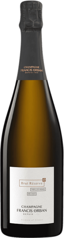 63,95 € | Белое игристое вино Francis Orban Brut — брют VV Vieilles Vignes — Старые лозы Резерва A.O.C. Champagne шампанское Франция Pinot Meunier — Пино Менье 75 cl