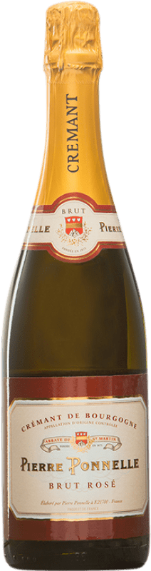 29,95 € | Spumante Rosato Pierre Ponnelle Brut Rosé — Rosato A.O.C. Crémant de Bourgogne Borgogna Francia Pinot Nero 75 cl
