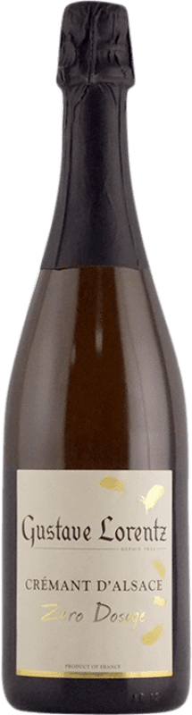 Envio grátis | Espumante Branco Gustave Lorentz Zéro Dosage — Dosagem Zero — Brut Nature A.O.C. Crémant d'Alsace Alsácia França Chardonnay, Riesling, Pinot Branco 75 cl