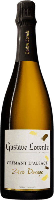36,95 € 送料無料 | 白のスパークリングワイン Gustave Lorentz Zéro Dosage — Brut Nature — ゼロ・ドサージュ A.O.C. Crémant d'Alsace