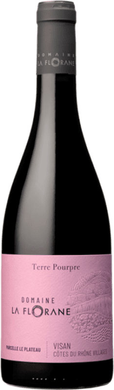 Бесплатная доставка | Красное вино Domaine La Florane Terre Pourpre A.O.C. Côtes du Rhône Рона Франция Garnacha — Гренаш, Mourvèdre — Мурведр 75 cl