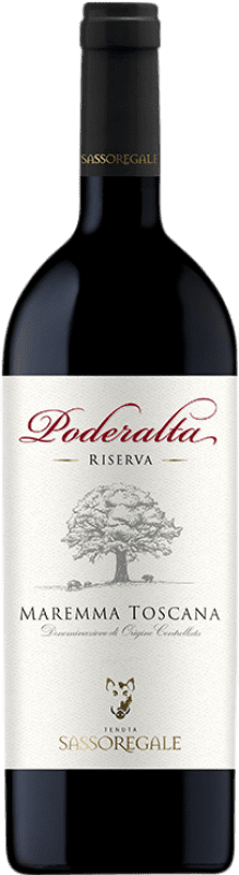 32,95 € | Rotwein Sassoregale Poderalta D.O.C. Maremma Toscana Toskana Italien Cabernet Sauvignon, Sangiovese 75 cl