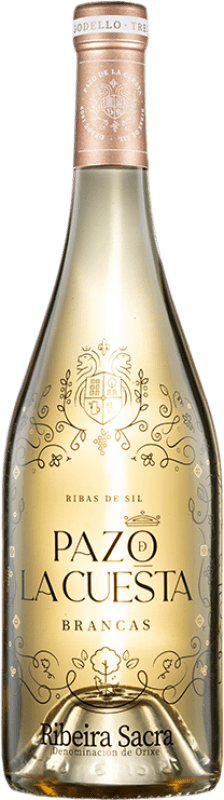 Free Shipping | White Wine Pazo de la Cuesta Brancas D.O. Ribeira Sacra Galicia Spain Loureiro, Treixadura, Albariño — Albarinho 75 cl