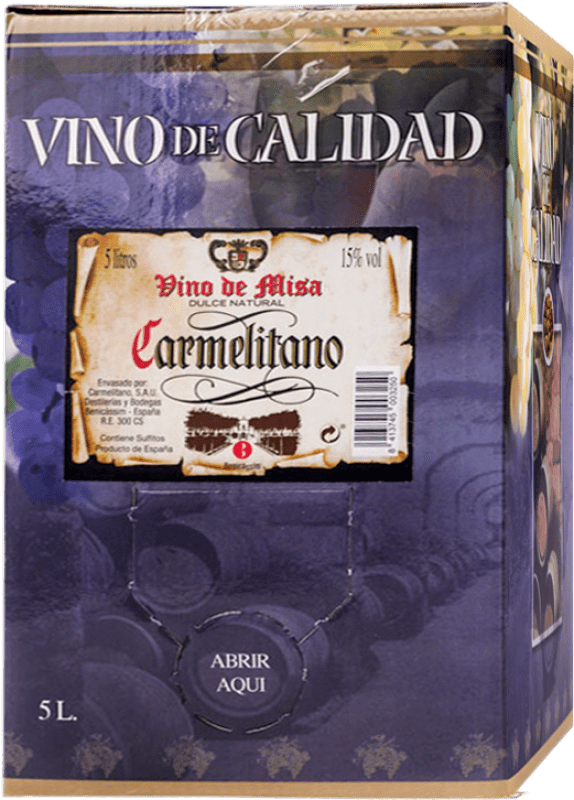 39,95 € | Vino Dolce Carmelitano Spagna Moscatel — Moscato Bag in Box 5 L