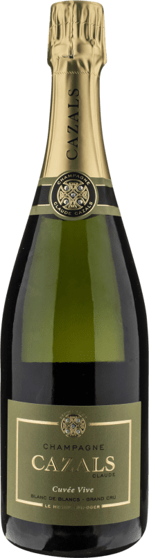 Spedizione Gratuita | Spumante Bianco Claude Cazals Vive Extra Brut Grand Cru, Cuvée, Blanc de Blancs A.O.C. Champagne champagne Francia Chardonnay 75 cl