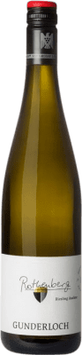 Envío gratis | Vino Dulce Gunderloch Rothenberg Auslese — VS Vendimia Seleccionada Q.b.A. Rheinhessen Rheinhessen Alemania Riesling Media Botella 37 cl