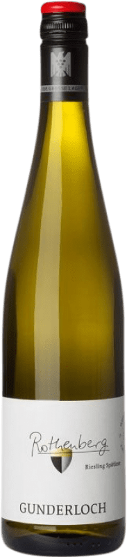 Envío gratis | Vino Blanco Gunderloch Rothenberg Spätlese — VT Vendimia Tardía Q.b.A. Rheinhessen Rheinhessen Alemania Riesling 75 cl