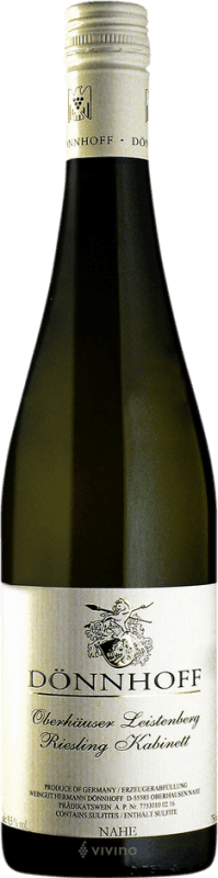 29,95 € | Vin Blanc Hermann Dönnhoff Leistenberg Kabinett — Récolte Mûre Q.b.A. Nahe Nahe Allemagne Riesling 75 cl