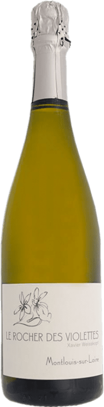 Kostenloser Versand | Weißer Sekt Le Rocher des Violettes Le Moulin Pét-Nat Pétillant Naturel — Natürlich Perlender A.O.C. Montlouis-sur-Loire Loire Frankreich Chenin 75 cl