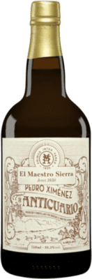 66,95 € | Сладкое вино Maestro Sierra Anticuario D.O. Jerez-Xérès-Sherry Андалусия Испания Pedro Ximénez Полубутылка 37 cl