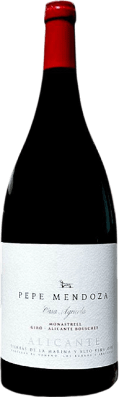 Envoi gratuit | Vin Rouge Pepe Mendoza D.O. Alicante Levante Espagne Monastrell, Giró, Alicante Bouschet Bouteille Magnum 1,5 L