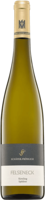 Envio grátis | Vinho Branco Schäfer-Fröhlich Felseneck Spätlese — VT Vindima Tardia, Goldkapsel — Cápsula Dourada Q.b.A. Nahe Nahe Alemanha Riesling 75 cl