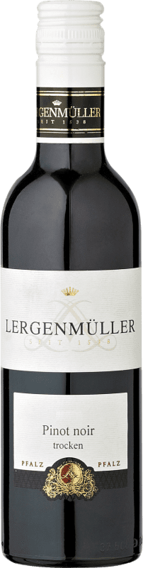 8,95 € Kostenloser Versand | Rotwein Lergenmüller Qualitätswein Trocken Q.b.A. Pfälz Kleine Flasche 25 cl