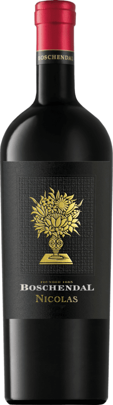 Envío gratis | Vino Tinto Boschendal Nicolas Western Cape South Coast Sudáfrica Merlot, Syrah, Cabernet Sauvignon, Cabernet Franc, Malbec, Petit Verdot 75 cl