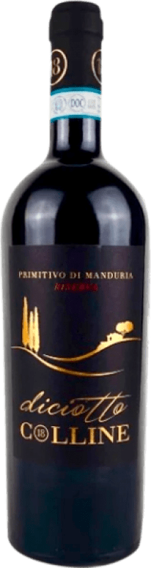 187,95 € 免费送货 | 红葡萄酒 Torrevento Diciotto Colline Trocken — 干型 珍藏 D.O.C. Primitivo di Manduria 利河伯瓶 — Réhoboam 4,5 L
