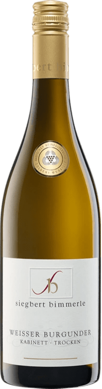 Envío gratis | Vino Blanco Siegbert Bimmerle Trocken — Seco Kabinett — Cosecha Madura I.G. Baden Baden Alemania Pinot Blanco 75 cl