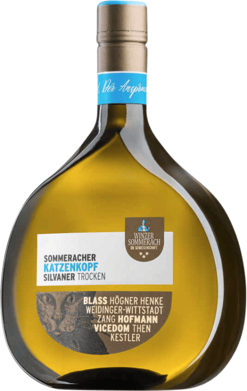21,95 € Envío gratis | Vino Blanco Sommerach Katzenkopf Trocken — Seco Q.b.A. Franken