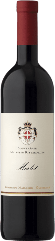 Free Shipping | Red Wine Schloßweingut Malteser Ritterorden Trocken — Dry D.A.C. Weinviertel Austria Merlot 75 cl