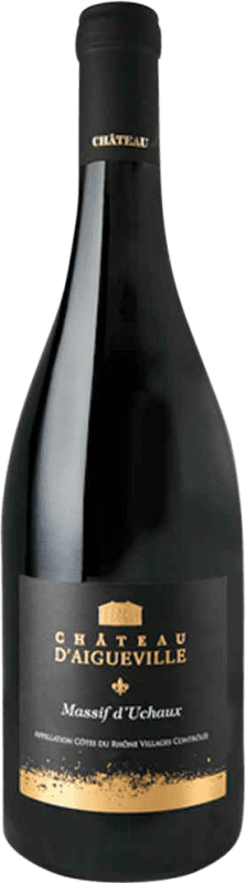 Envio grátis | Vinho Tinto Château d'Aigueville Massif d'Uchaux Trocken — Seco Villages A.O.C. Côtes du Rhône Rhône França Syrah, Garnacha — Grenache, Cariñena — Carignan 75 cl