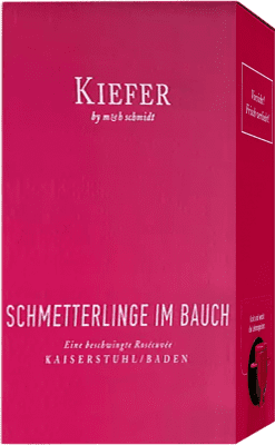 Friedrich Kiefer Schmetterlinge im Bauch Semiseco — Полусухое Baden Rosé — Розе Bag in Box — вино в коробке 3 L