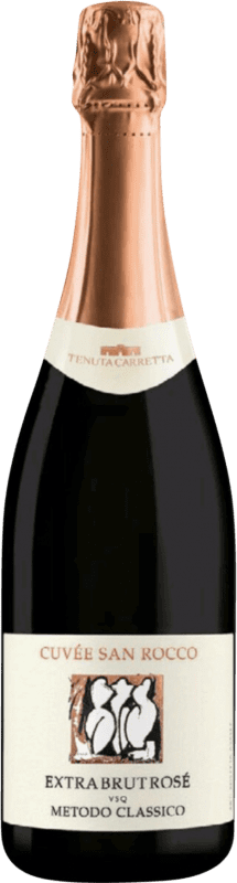31,95 € | ロゼのスパークリングワイン Tenuta Carretta San Rocco Extra Brut — エクストラ・ブリュット Cuvée, Rosé — ロゼ D.O.C. Nebbiolo d'Alba ピエモンテ イタリア Nebbiolo — ネッビオーロ 75 cl