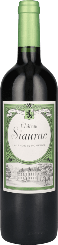 32,95 € | Vino Tinto Castel Châteaux & Grands Crus Château Siaurac Trocken — Seco A.O.C. Lalande de Pomerol Burdeos Francia Merlot, Cabernet Franc, Malbec 75 cl