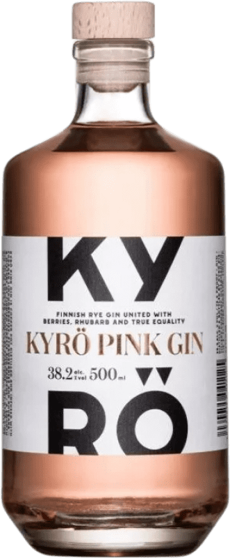 59,95 € Kostenloser Versand | Genever Gin Kyrö Pink — Rosé Medium-Flasche 50 cl