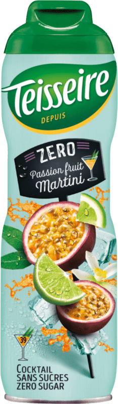 6,95 € | Сироп коктейля Teisseire Zero Без сахара Франция 60 cl Dry Martini — Сухой Мартини, Passion Fruit — Маракуйя