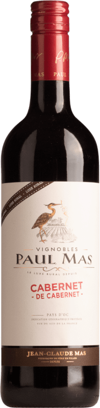 10,95 € Free Shipping | Red Wine Paul Mas Cabernet de Cabernet Trocken — Dry I.G.P. Vin de Pays d'Oc