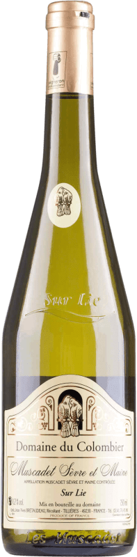 Envío gratis | Vino Blanco Domaine du Colombier Trocken — Seco Sur Lies — Sobre Lías A.O.C. Muscadet-Sèvre et Maine Loire Francia Melon de Bourgogne 75 cl