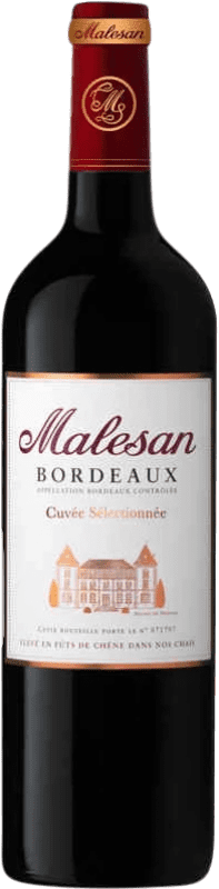 8,95 € | Vino Tinto Castel Châteaux & Grands Crus Malesan Trocken — Seco Cuvée, Selection — Selección A.O.C. Bordeaux Burdeos Francia Merlot, Cabernet Sauvignon, Cabernet Franc 75 cl
