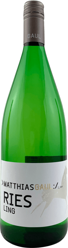 Envio grátis | Vinho Branco Matthias Gaul Trocken — Seco Q.b.A. Pfälz Pfälz Alemanha Riesling 1 L