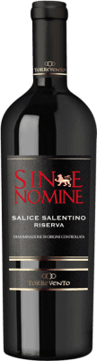 11,95 € | Vino Tinto Torrevento Sine Nomine Trocken — Seco Reserva D.O.C. Salice Salentino Puglia Italia Malvasía, Negroamaro 75 cl Torrevento Sine Nomine Trocken — Seco Salice Salentino Reserva 75 cl