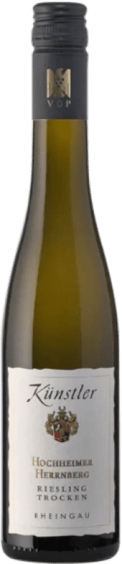 Kostenloser Versand | Weißwein Künstler Hochheimer Hölle Trocken Deutschland Riesling Halbflasche 37 cl