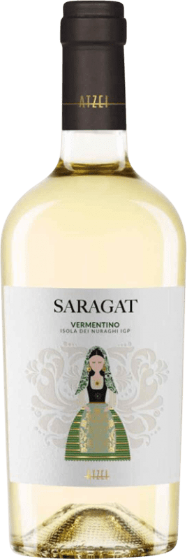 Бесплатная доставка | Белое вино Tenuta Atzei Saragat Trocken — Сухое D.O.C. Vermentino di Sardegna Sardegna Италия Vermentino — Верментино 75 cl