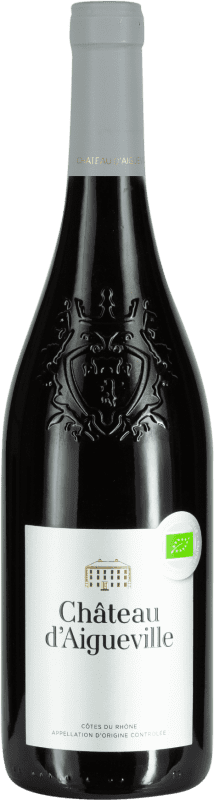 Envio grátis | Vinho Tinto Château d'Aigueville Trocken — Seco Villages A.O.C. Côtes du Rhône Rhône França Syrah, Garnacha — Grenache, Cariñena — Carignan 75 cl