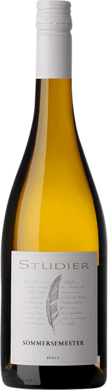 Kostenloser Versand | Weißwein Weingut Studier Sommersemester Semiseco — Halbtrocken Cuvée Q.b.A. Pfälz Pfälz Deutschland Chardonnay, Riesling, Sauvignon 75 cl