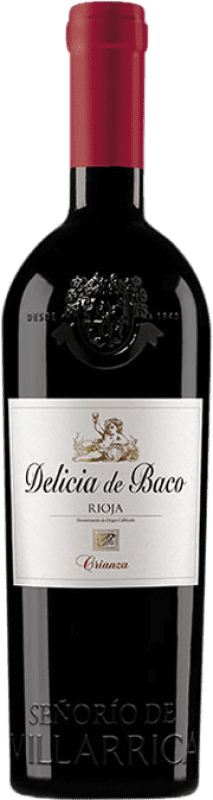 Spedizione Gratuita | Vino Rosso Señorío de Villarrica Delicia de Baco Crianza — Invecchiato in Botte D.O.Ca. Rioja La Rioja Spagna Tempranillo, Garnacha — Grenache, Graciano 75 cl